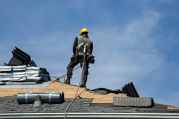Professional Storm Damage Roof Repair technician working in Delphi, IN